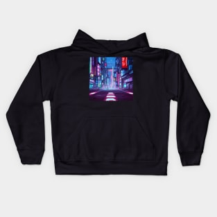 Cyberpunk Street View Kids Hoodie